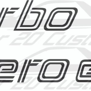 Fiero deck lid decal