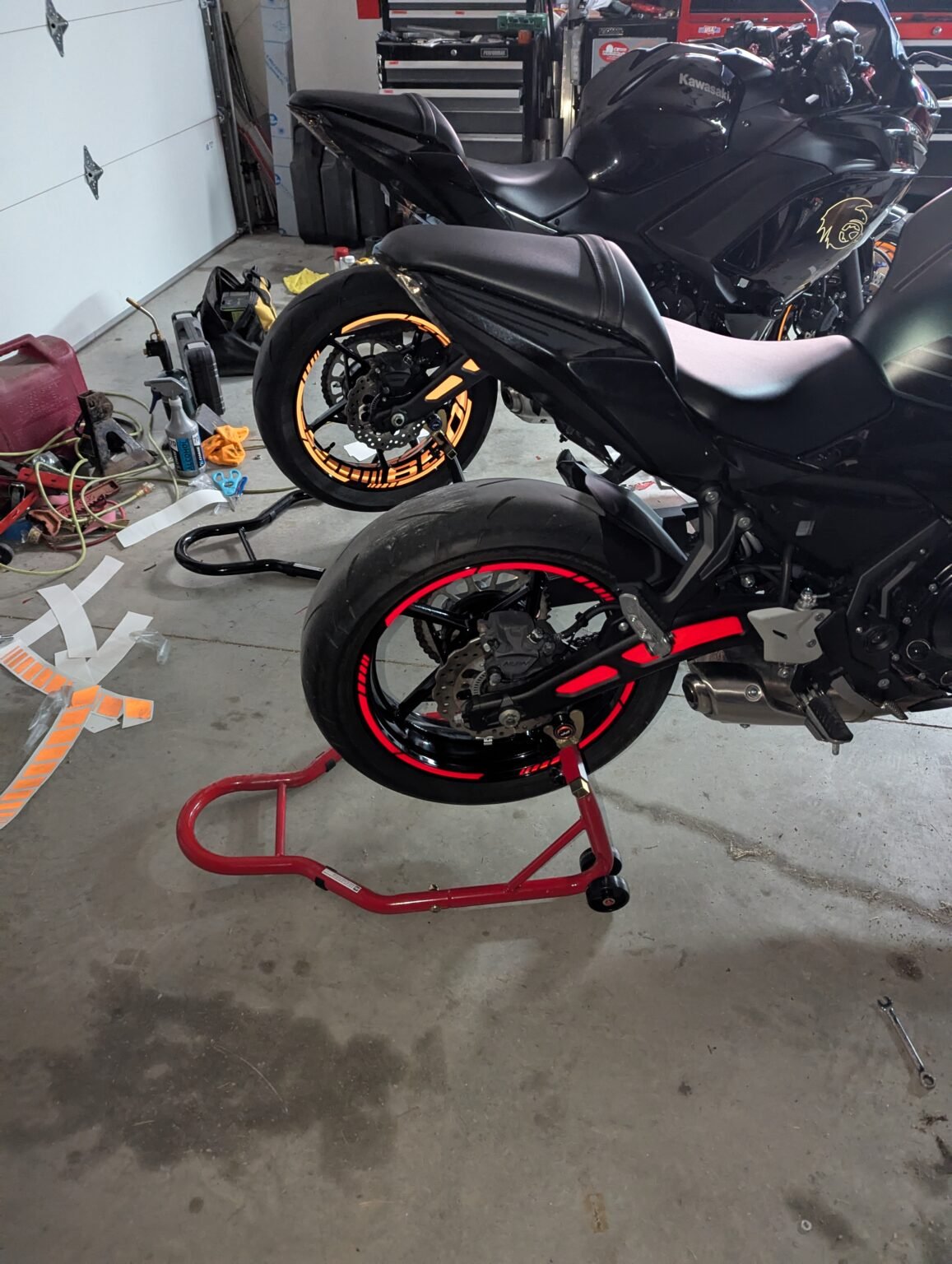 Custom Trials Rim Graphics motorcycle rim/swingarm graphic – Tear 20 Customs